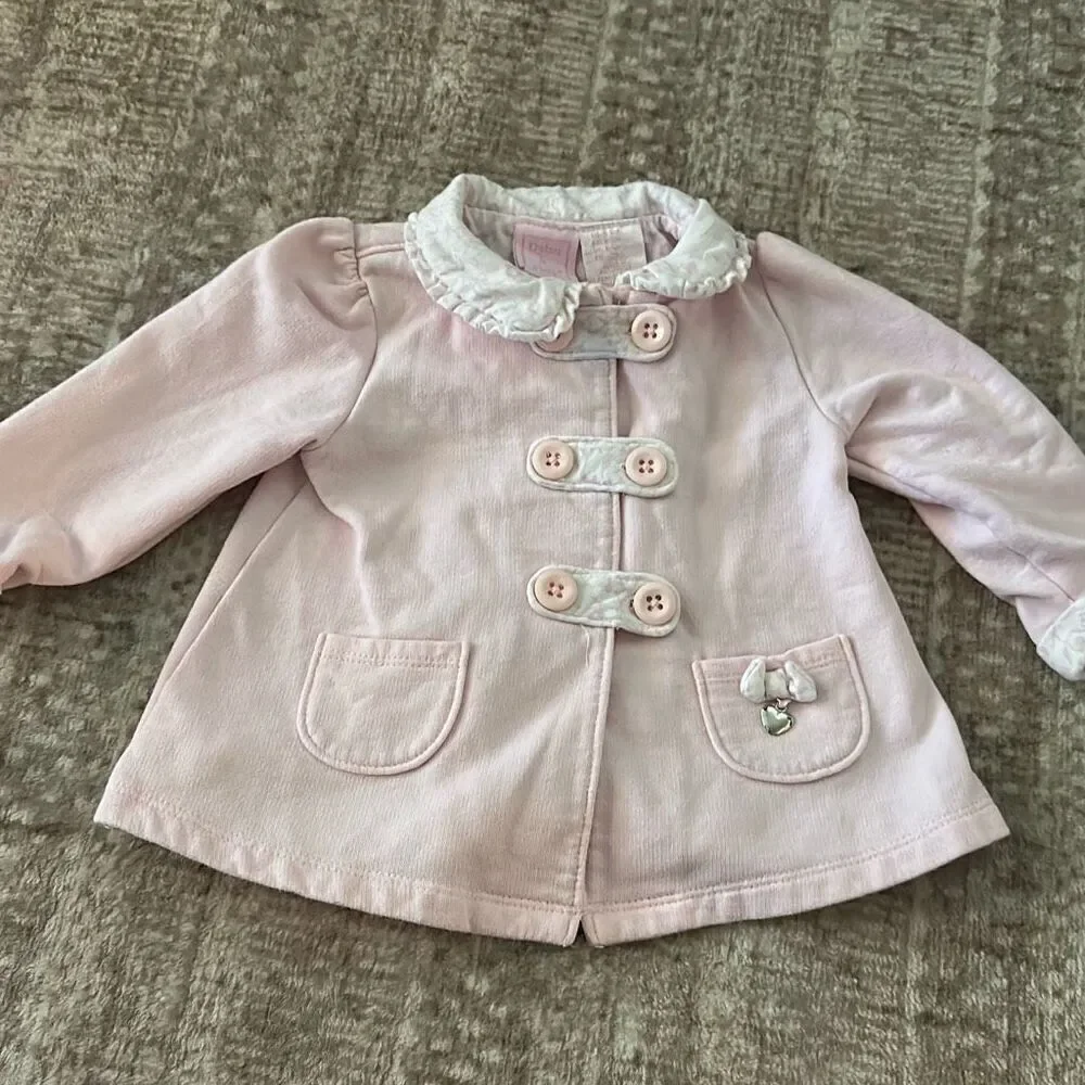 Dylan & Abby Size 6-9M light pink baby girl coat